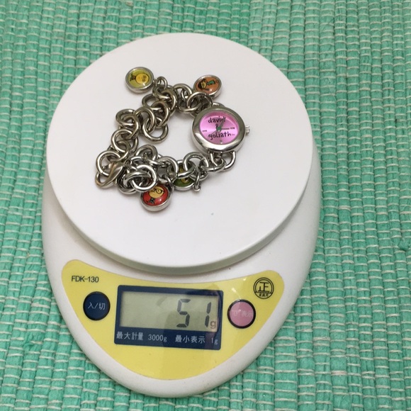 🖤2004 David & Goliath charms bracelet watch - Picture 12 of 14